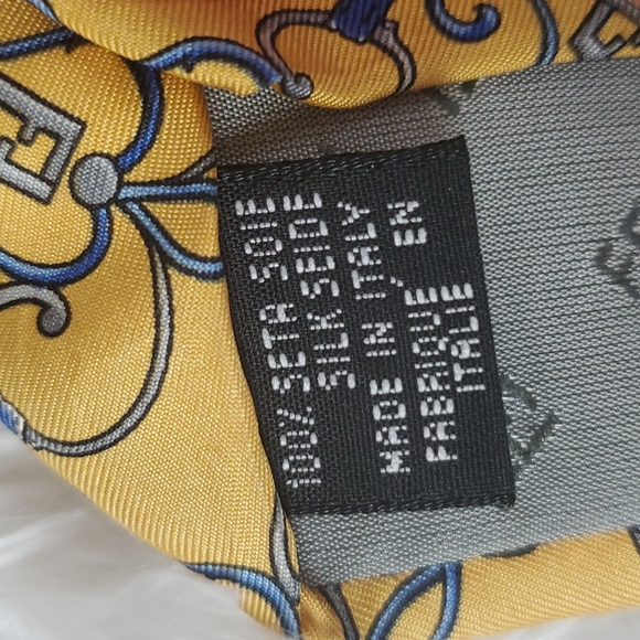 Fendi 100% Silk Tie, Made in Italy - Picture 4 of 5